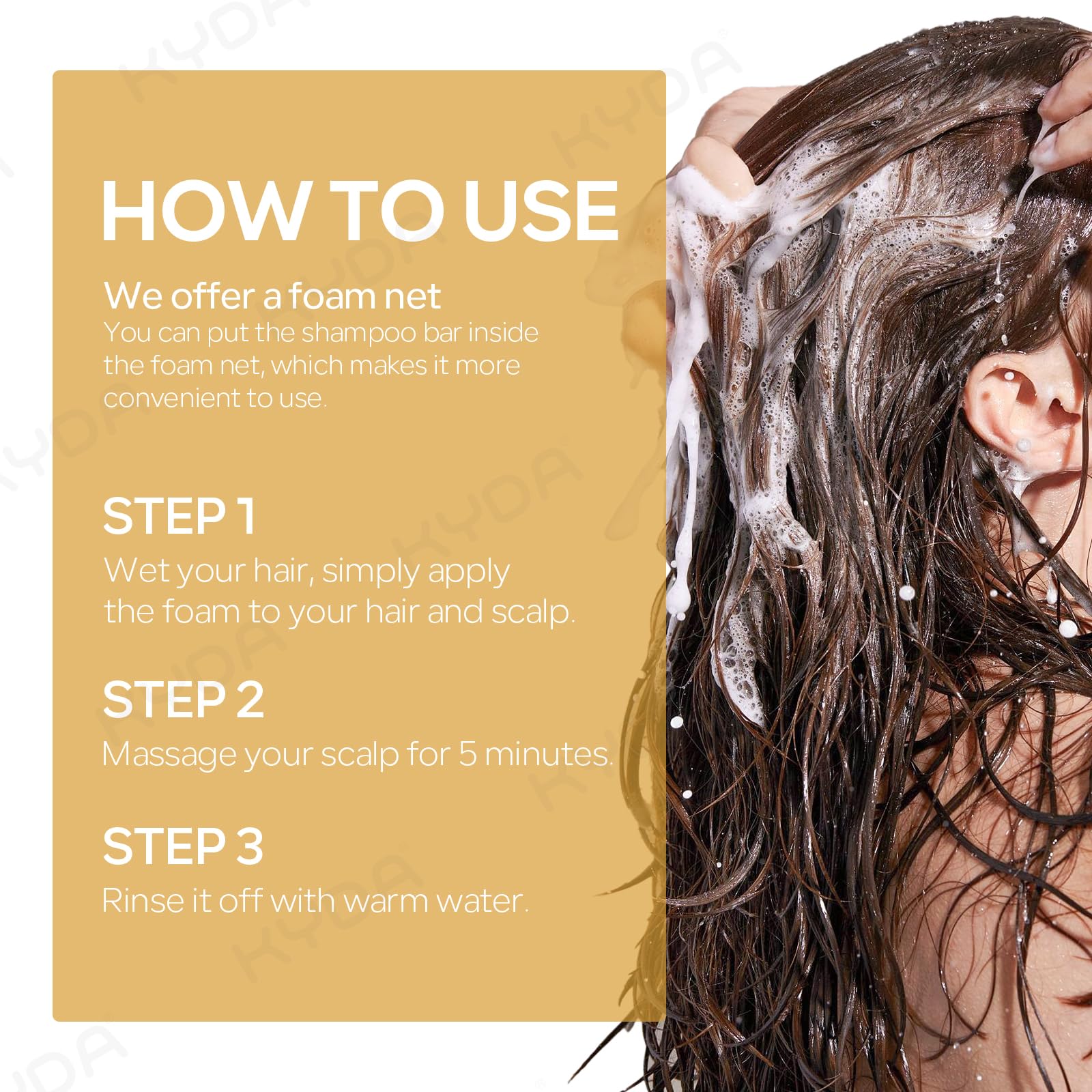 KYDA black sesame and nut oil ingredients indicate nourishing scalp care