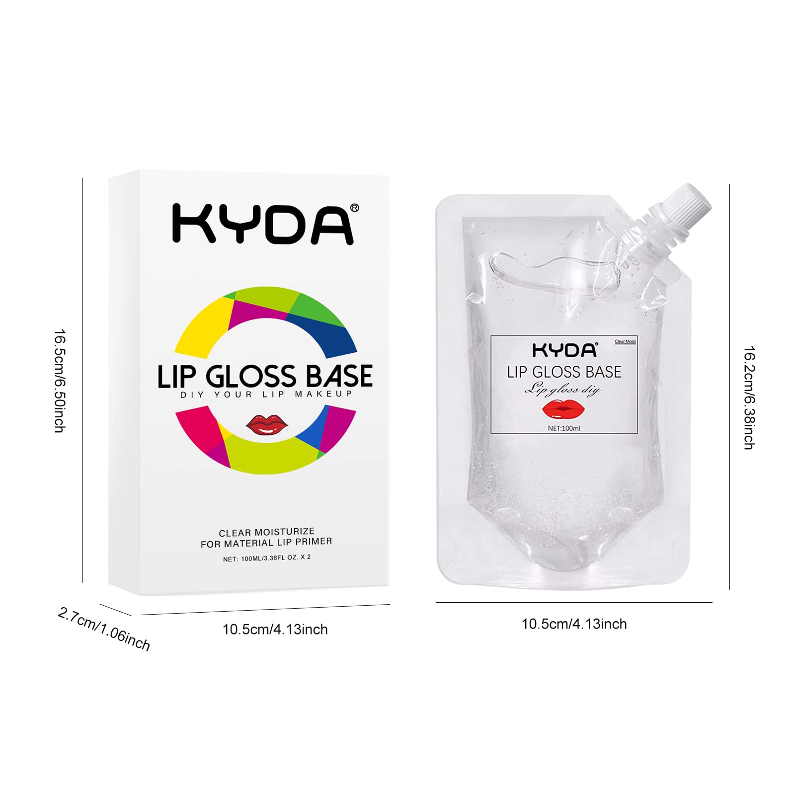 Gift-ready KYDA lip gloss base packaging for creators