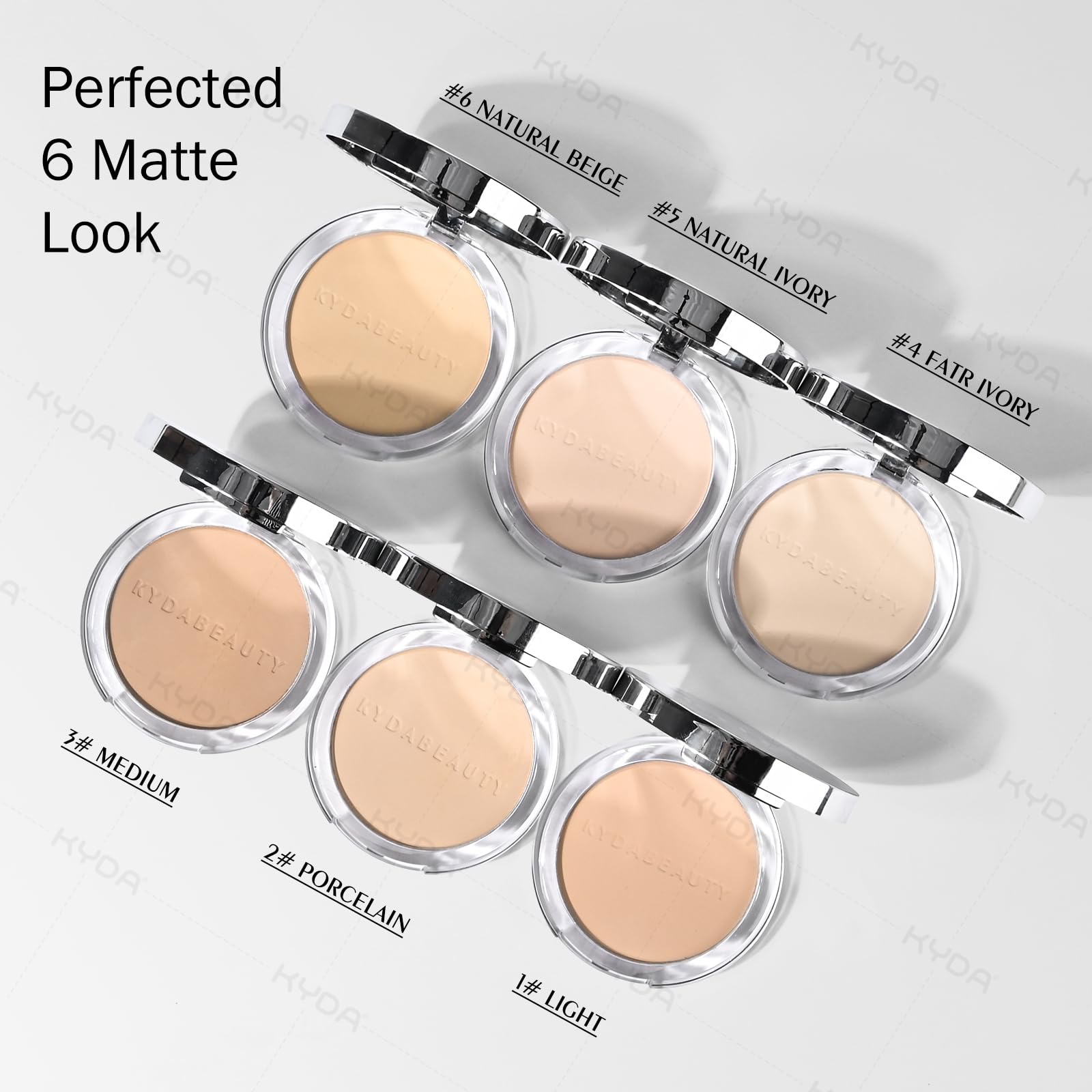 KYDA Mineral Powder brush application demo for flawless blend.