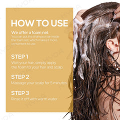 KYDA sulfate-free formula label signals gentle cleansing.