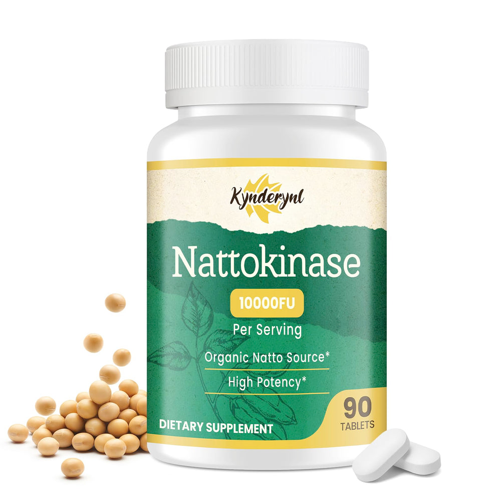 Kynderynl nattokinase 10000FU enteric-coated tablets bottle 90 count