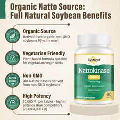 Nattokinase ingredients and supplement facts label
