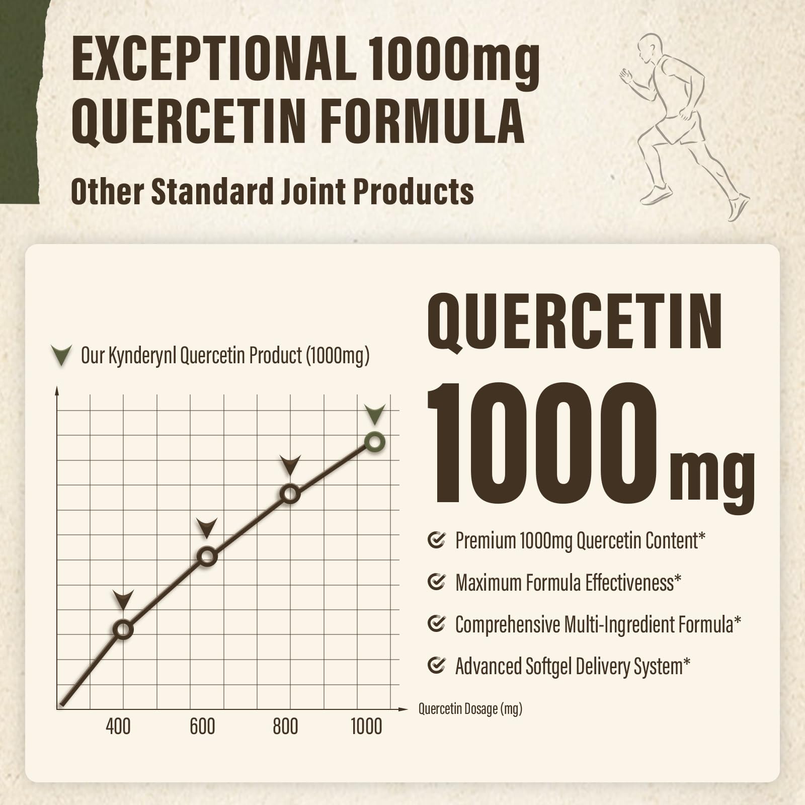 Active individual taking quercetin after a workout