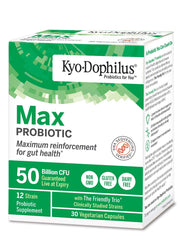 Graphic showing 12 probiotic strains