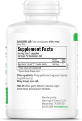 Close-up of Kyolic Formula 100 capsules
