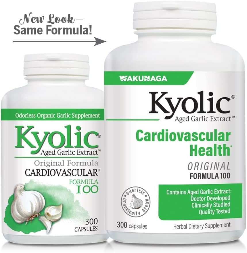 Nutrition facts and ingredients for Kyolic Formula 100