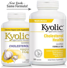 Nutritional information and benefits of Kyolic #104 Garlic with Lecithin