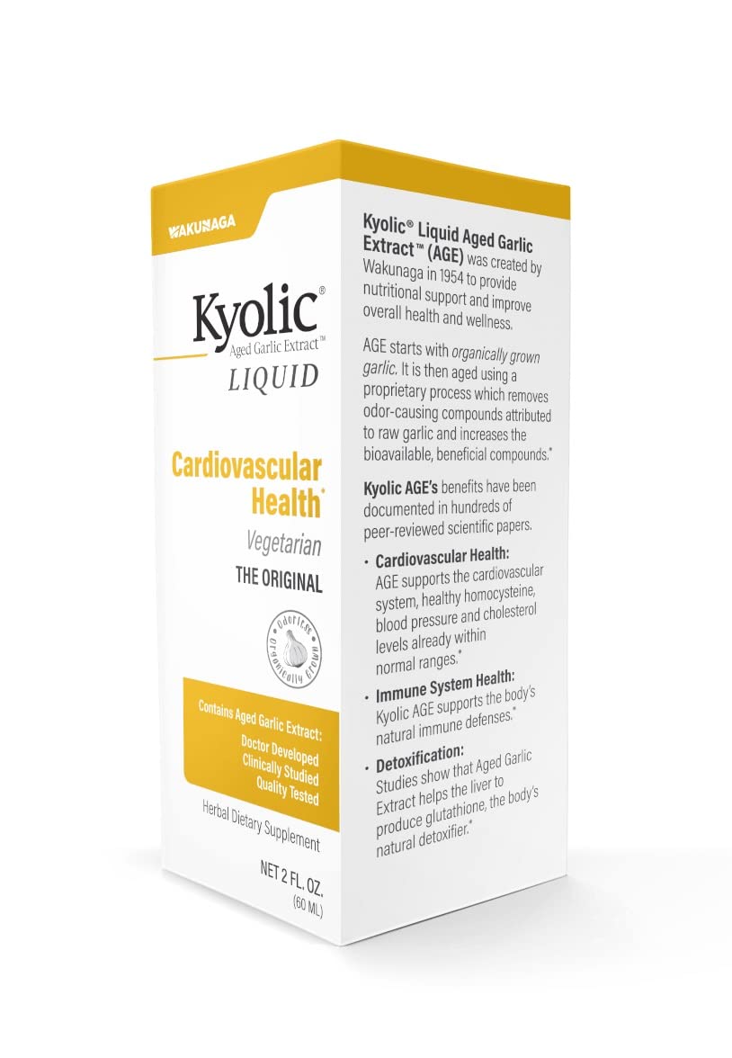 Kyolic Aged Garlic Extract capsules with label