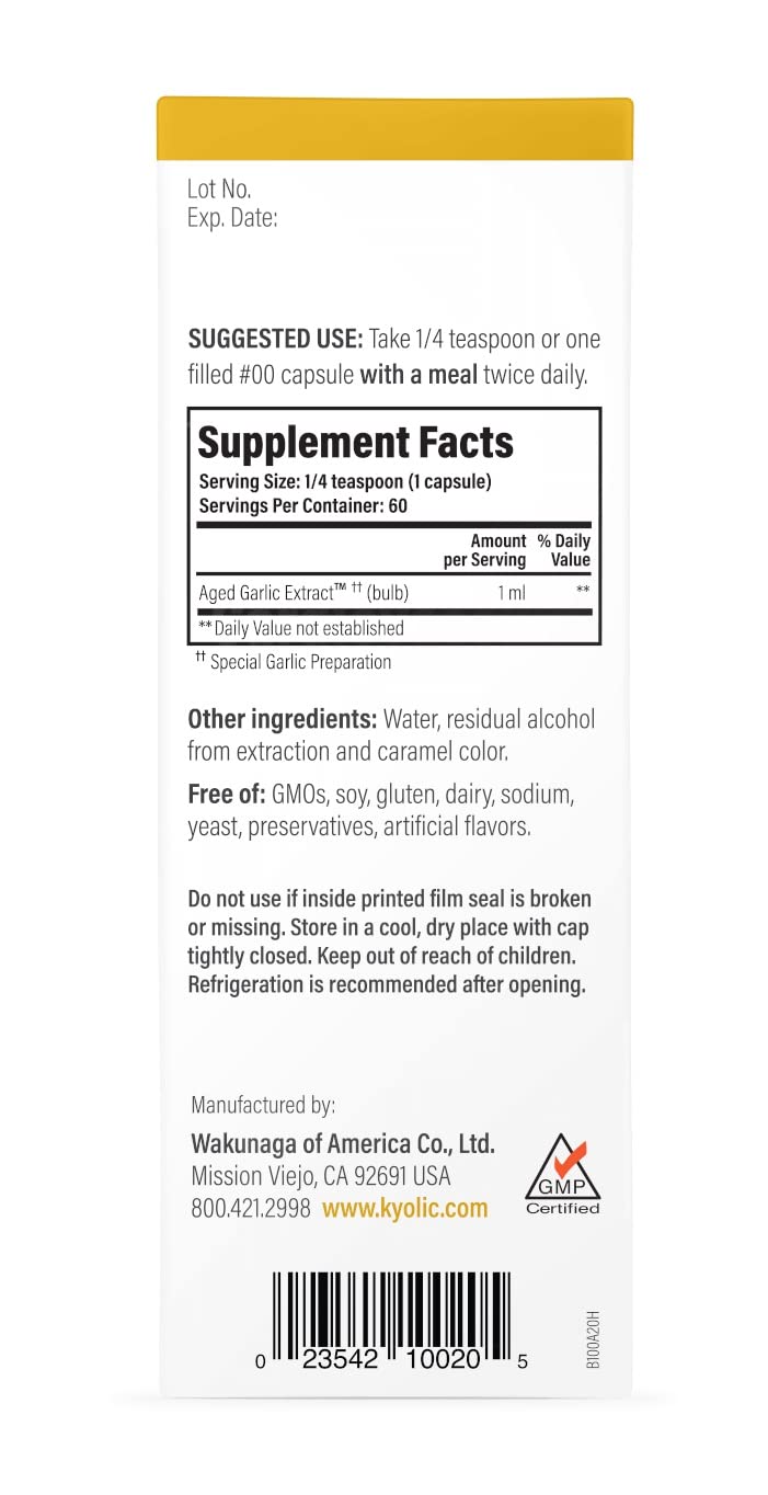 Organic, non-GMO garlic source for Kyolic supplements
