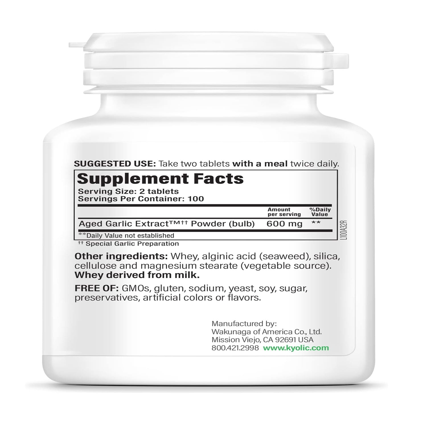 Cardiovascular health concept featuring Kyolic Garlic Formula 100