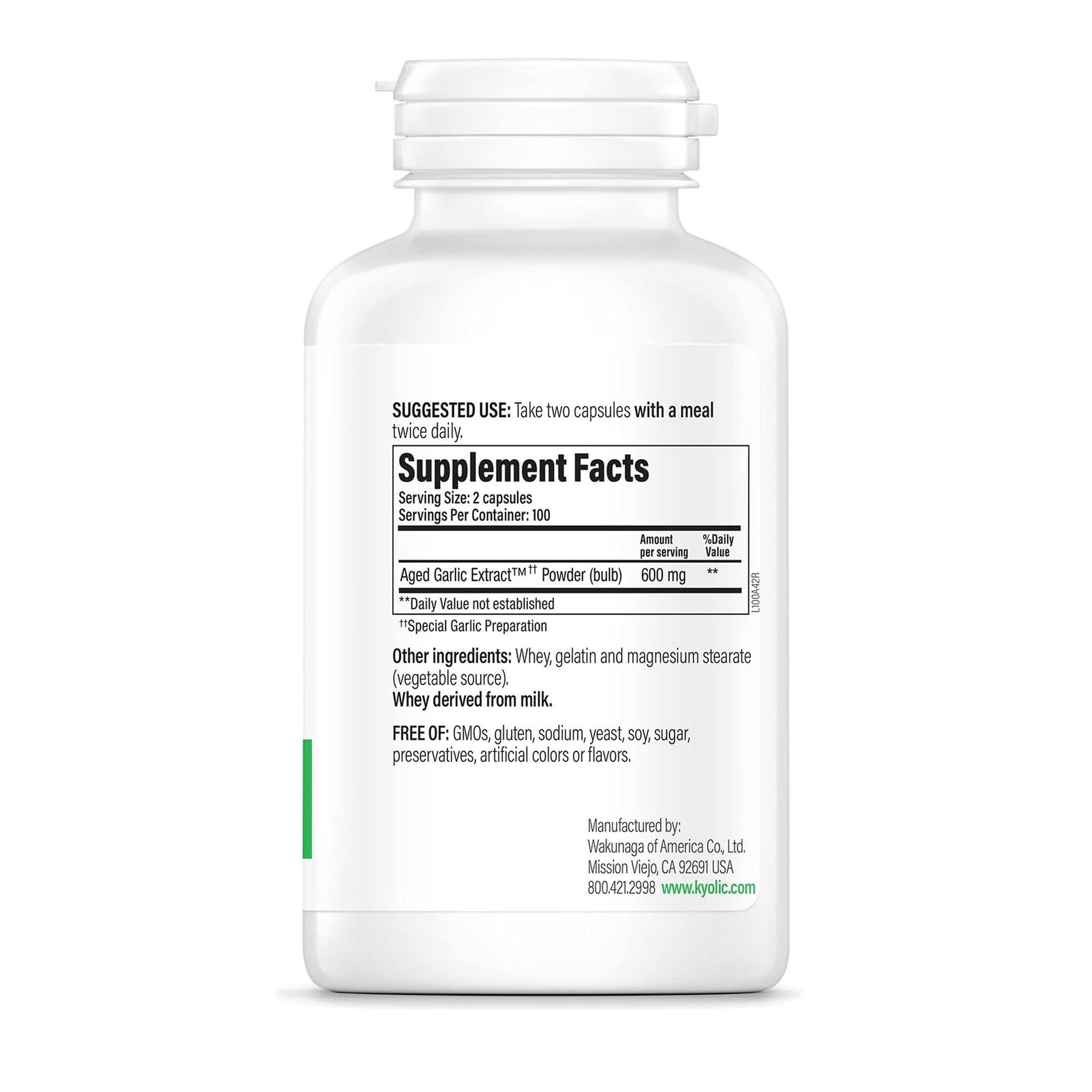 Organic garlic source for Kyolic Aged Garlic Extract