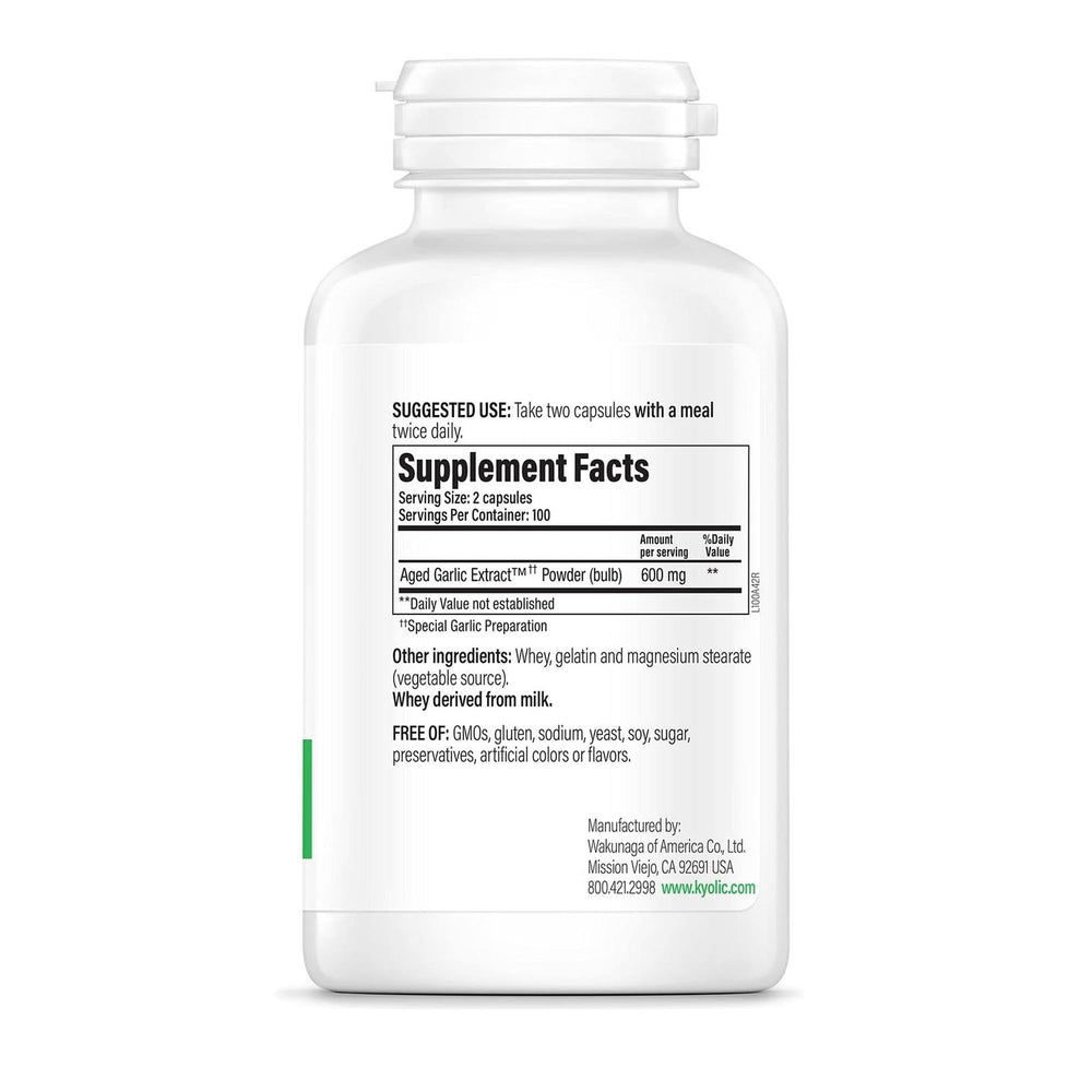 Organic garlic source for Kyolic Aged Garlic Extract