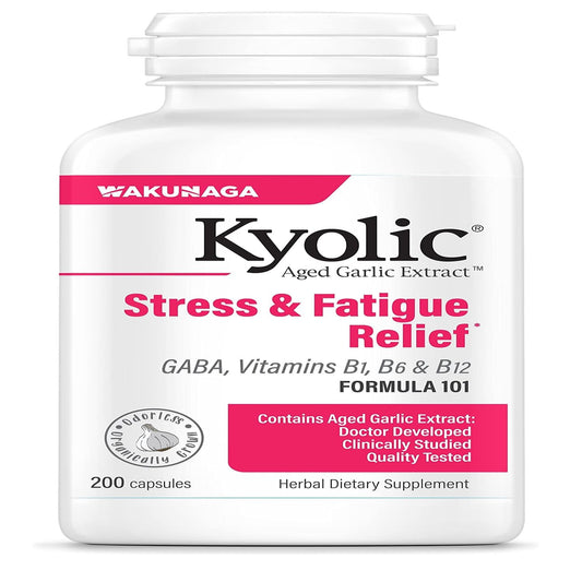 Kyolic Aged Garlic Extract Formula 101 bottle with label