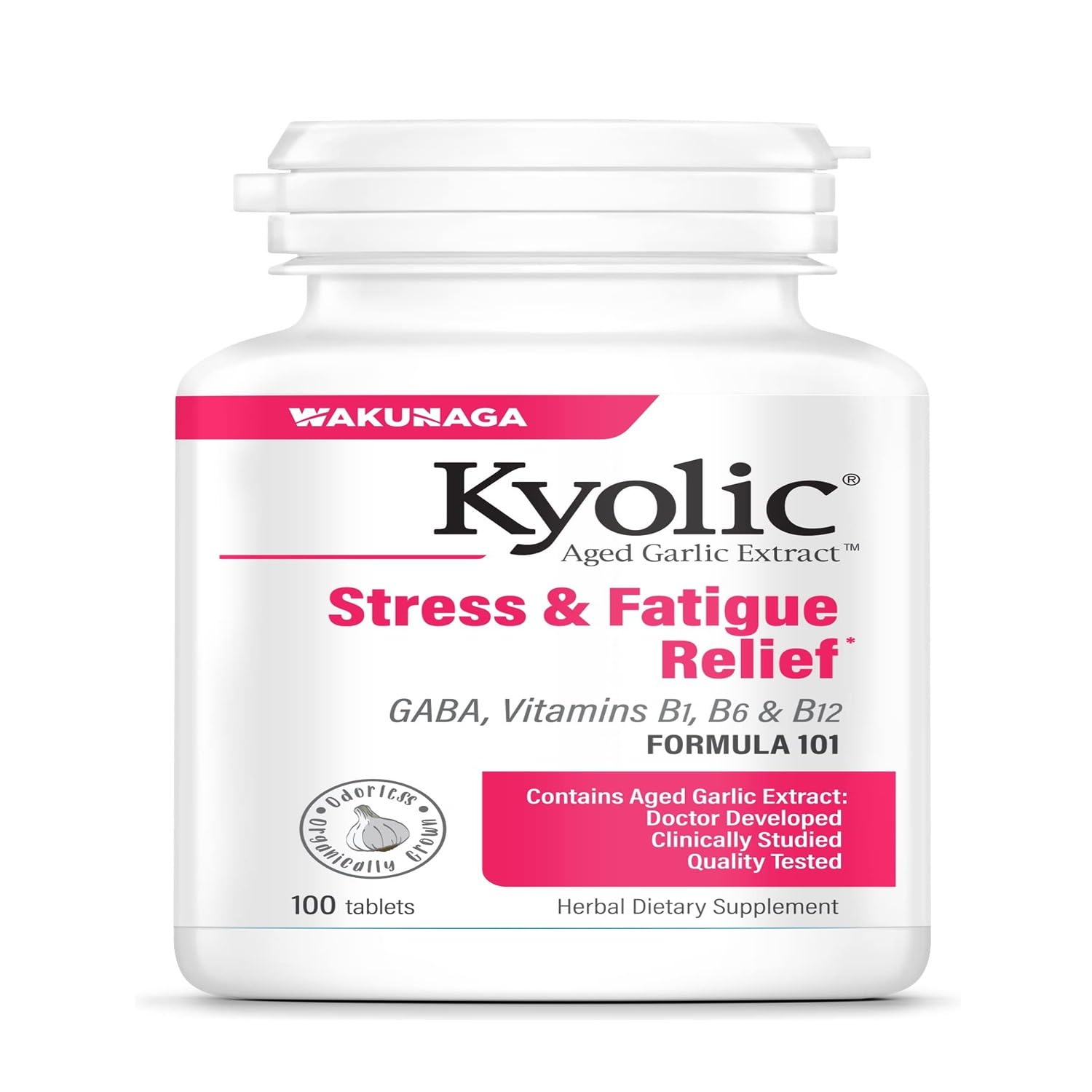 Kyolic Aged Garlic Extract Formula 101 bottle and packaging