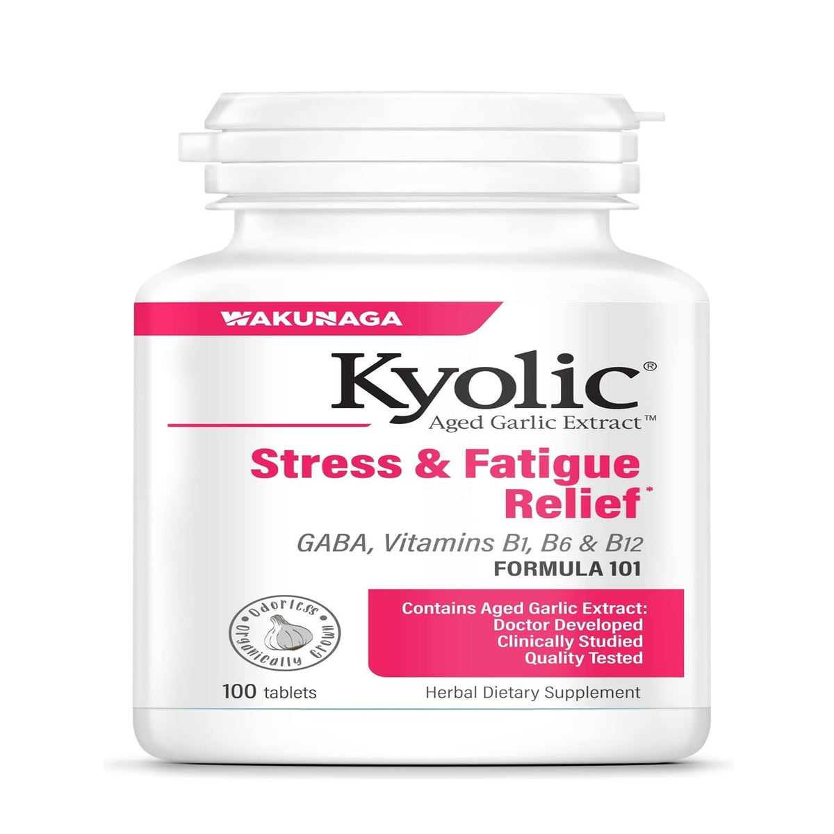 Kyolic Aged Garlic Extract Formula 101 bottle and packaging
