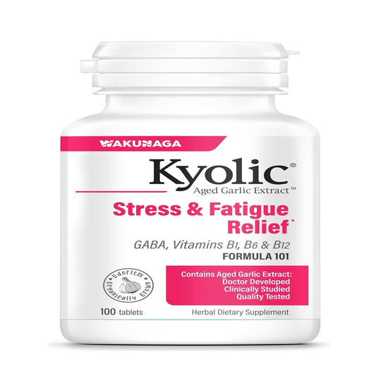 Kyolic Aged Garlic Extract Formula 101 bottle and packaging