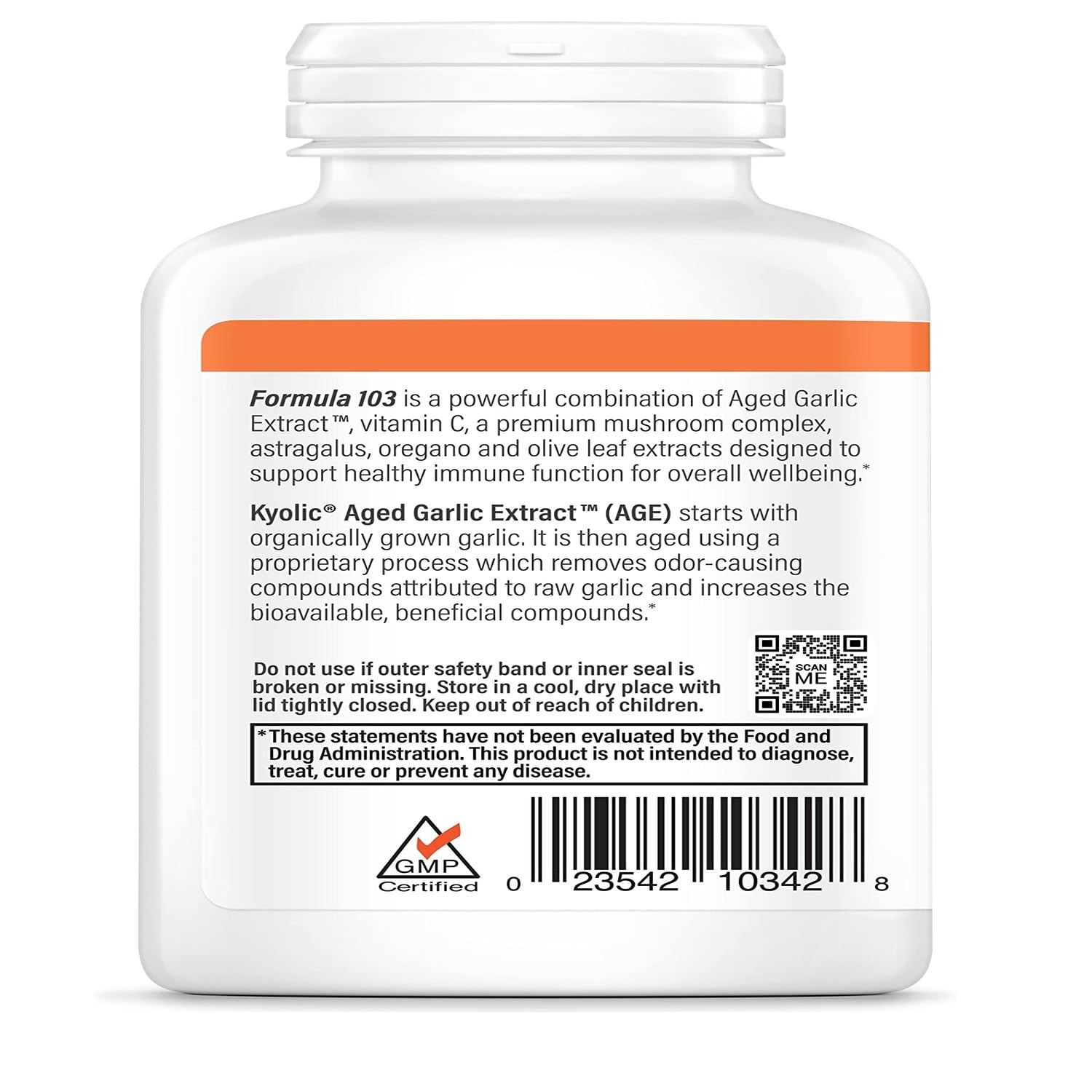 Aged garlic capsules with organic ingredients