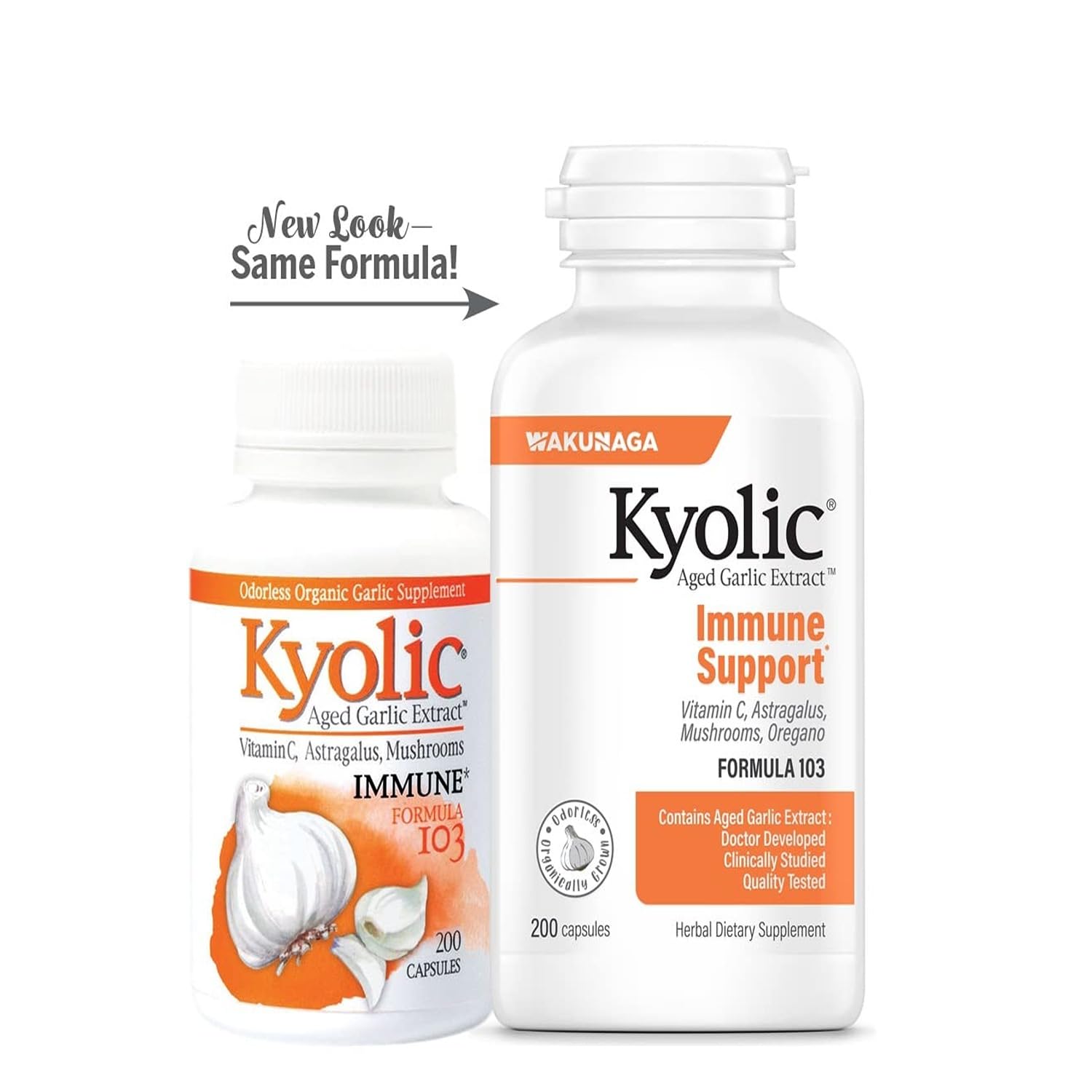 Kyolic Formula 103 packaging and branding