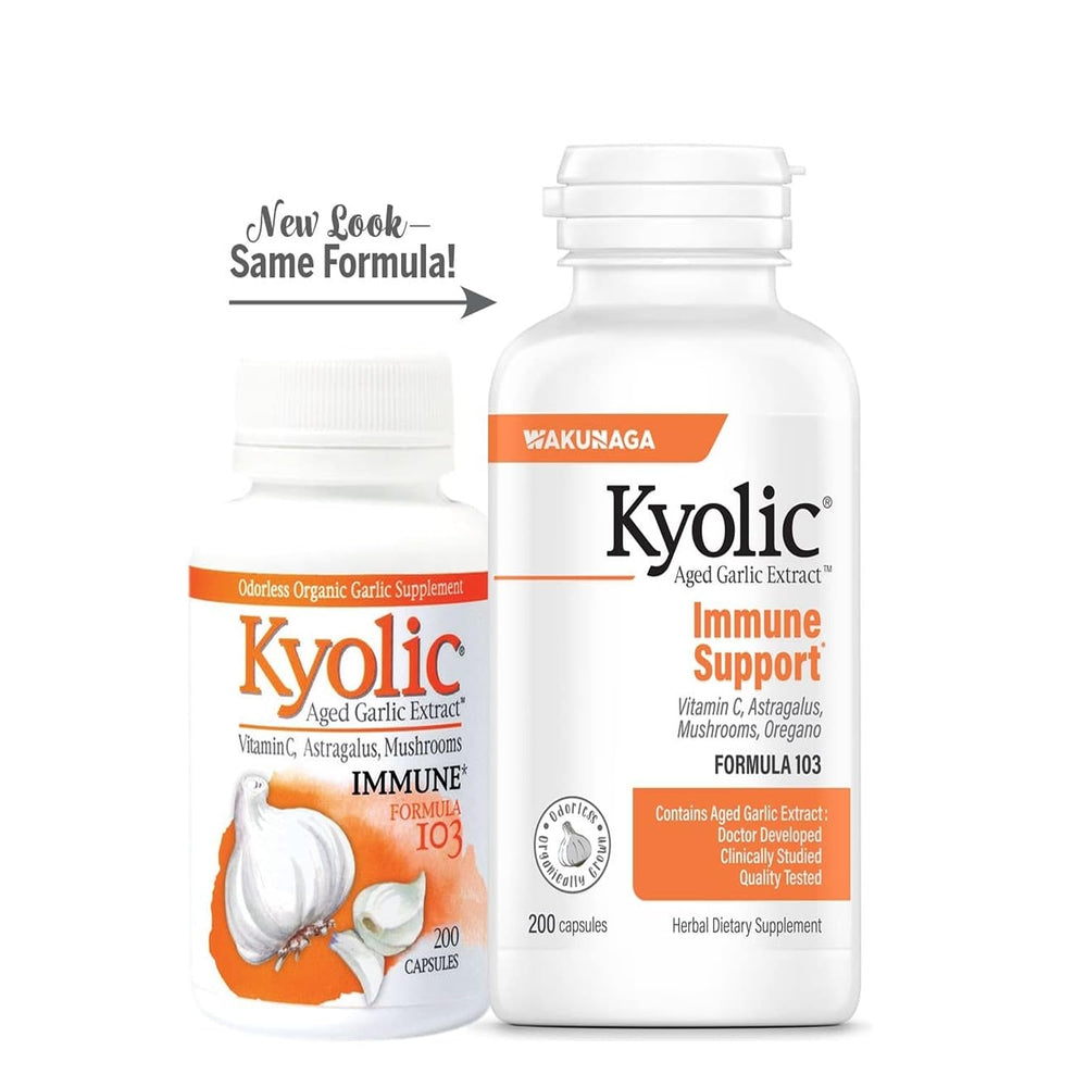 Kyolic Formula 103 packaging and branding
