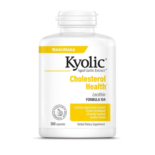 Kyolic Aged Garlic Extract Formula 104 bottle - front view