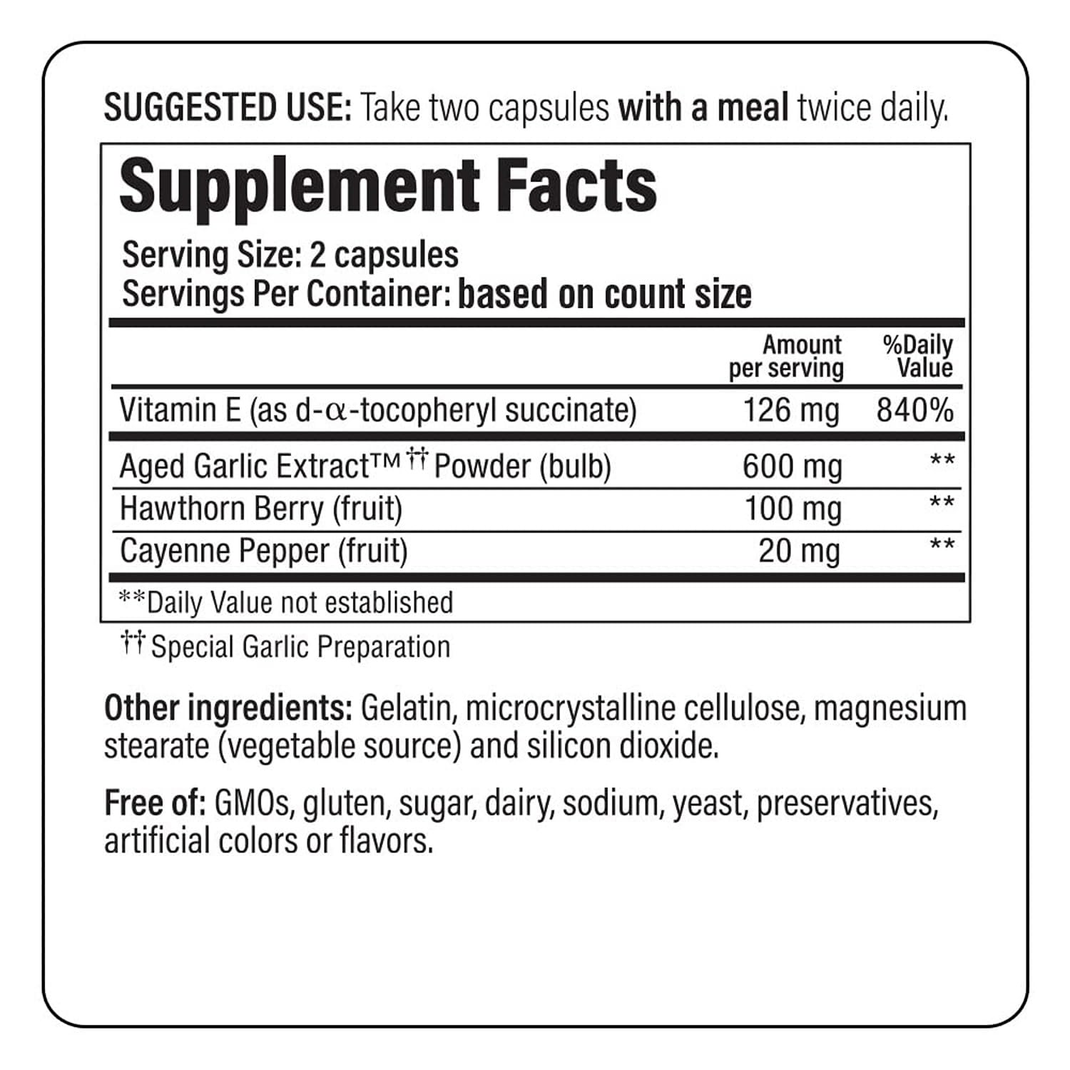 Kyolic Aged Garlic Extract Formula 106 packaging and branding