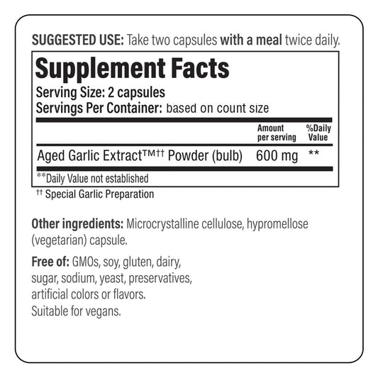 Kyolic Aged Garlic Extract Formula 300 capsules