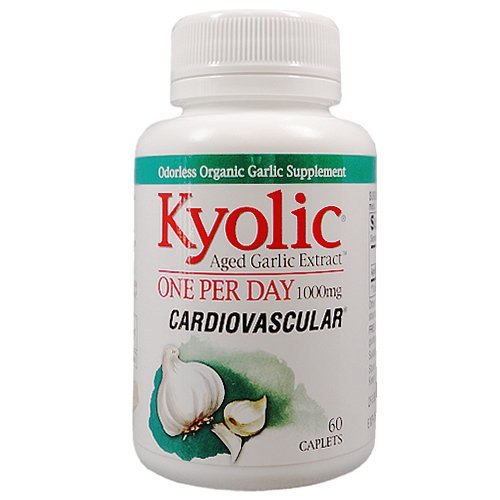 Kyolic Aged Garlic Extract One Per Day 60 Caplets 1000 mg bottle