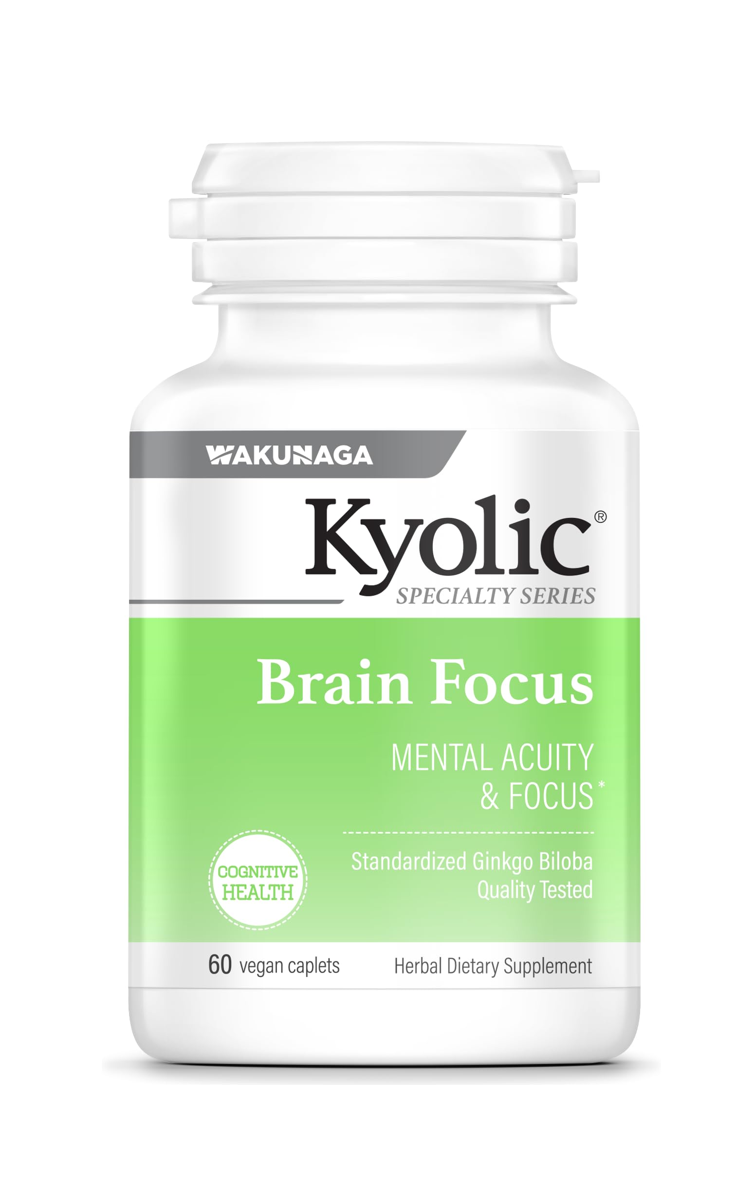 Kyolic Brain Focus bottle and packaging