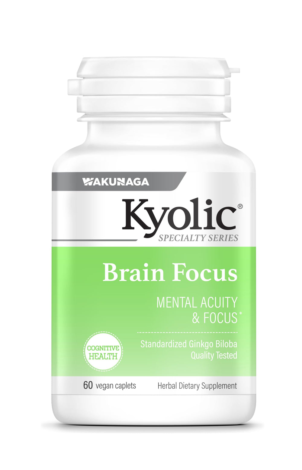 Kyolic Brain Focus bottle and packaging