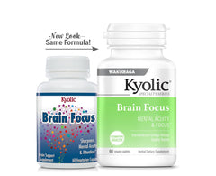 Lifestyle shot of Kyolic Brain Focus on a desk