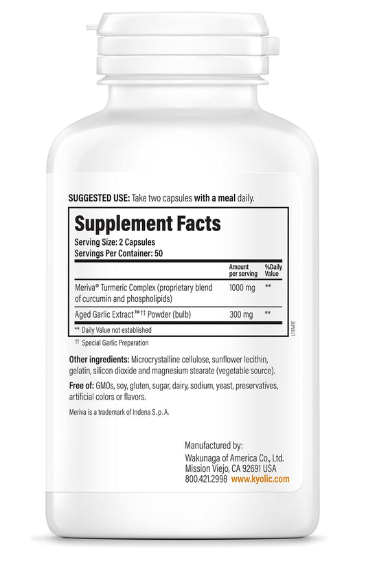 Meriva Turmeric Complex with Kyolic Curcumin