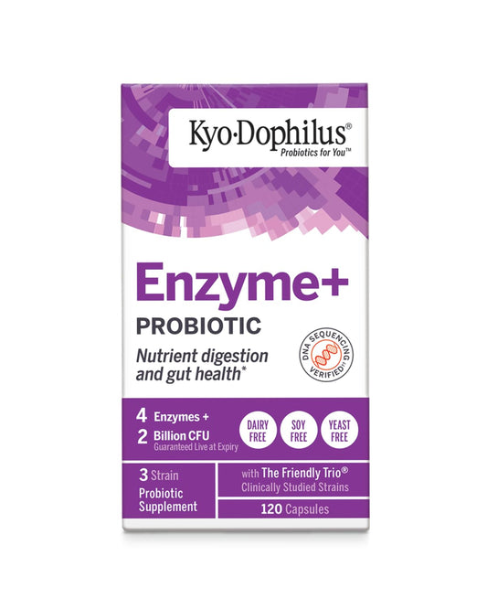 Probiotic and enzymes blend concept illustration