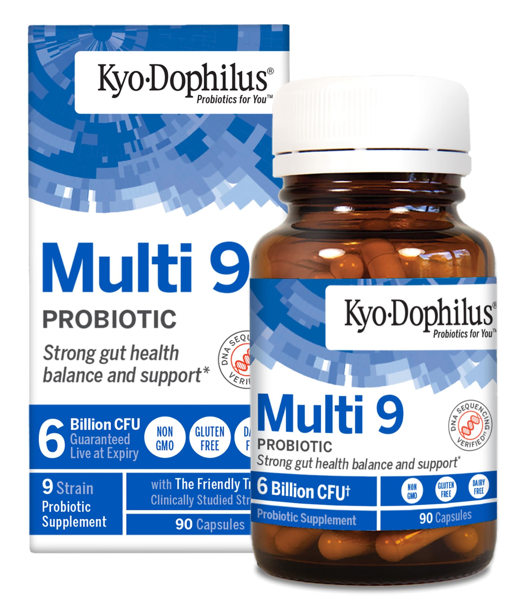 Kyolic Kyo-Dophilus Multi 9 probiotic bottle