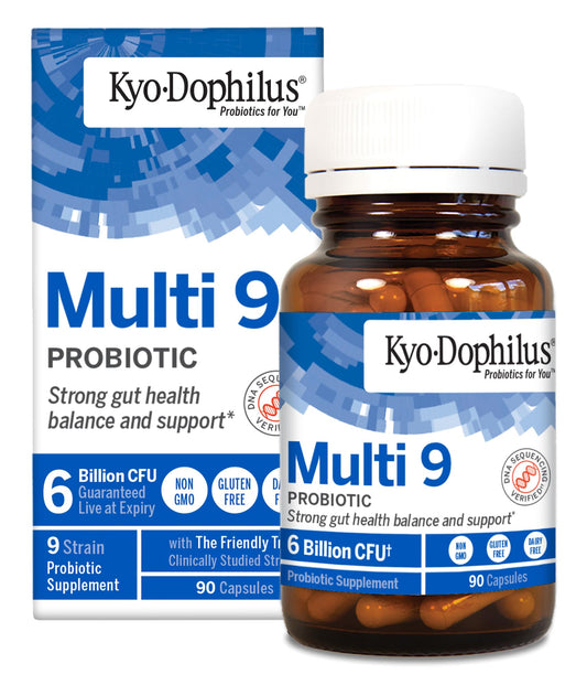 Kyolic Kyo-Dophilus Multi 9 probiotic bottle
