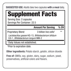 No refrigeration required probiotic supplement