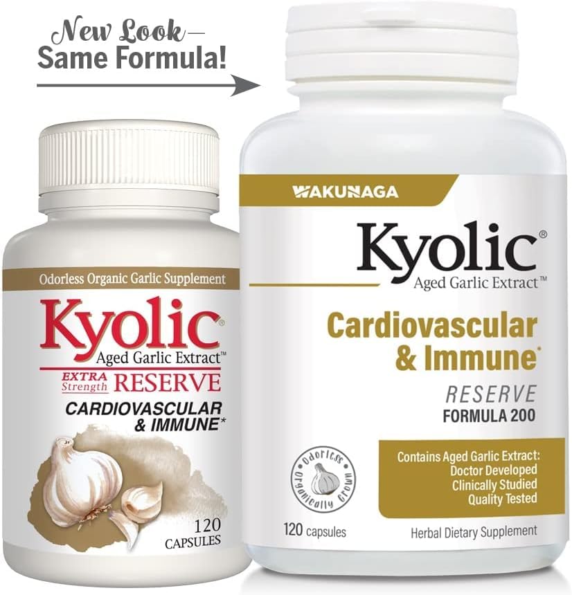 Dose information for KYOLIC Kyolic Reserve bottle
