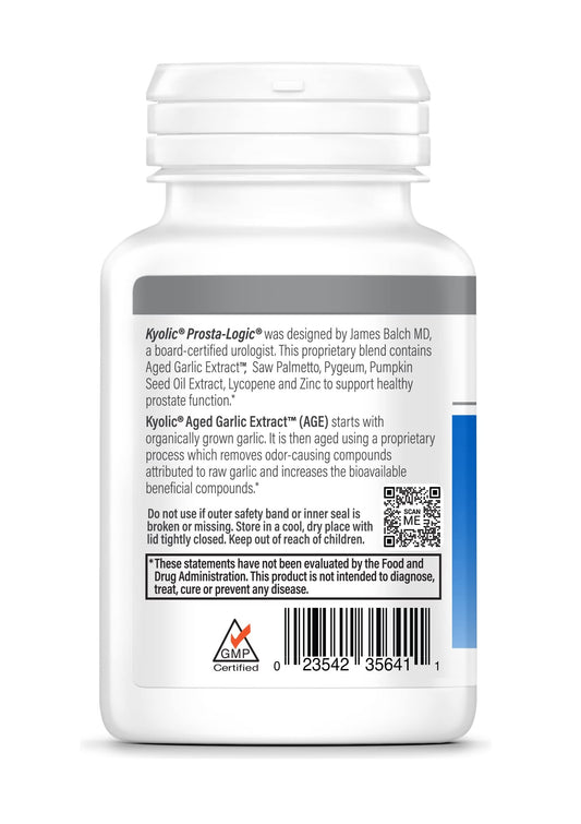 Prosta-Logic ingredients: Saw Palmetto, Pygeum, Pumpkin Seed Oil, Lycopene and Zinc