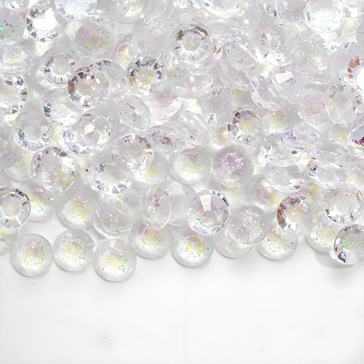 Kzkcy flatback rhinestones for nail art with SS16 4mm white shine.