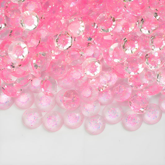 Kzkcy flatback rhinestones SS20 5mm pink—easy attachment for nails and crafts.