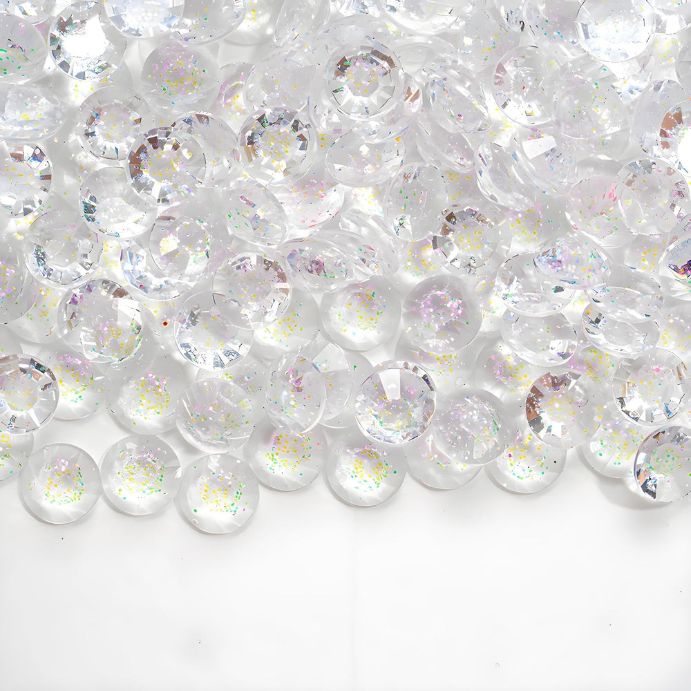 Kzkcy flatback rhinestones SS30 6mm white pack for versatile nail and craft embellishment