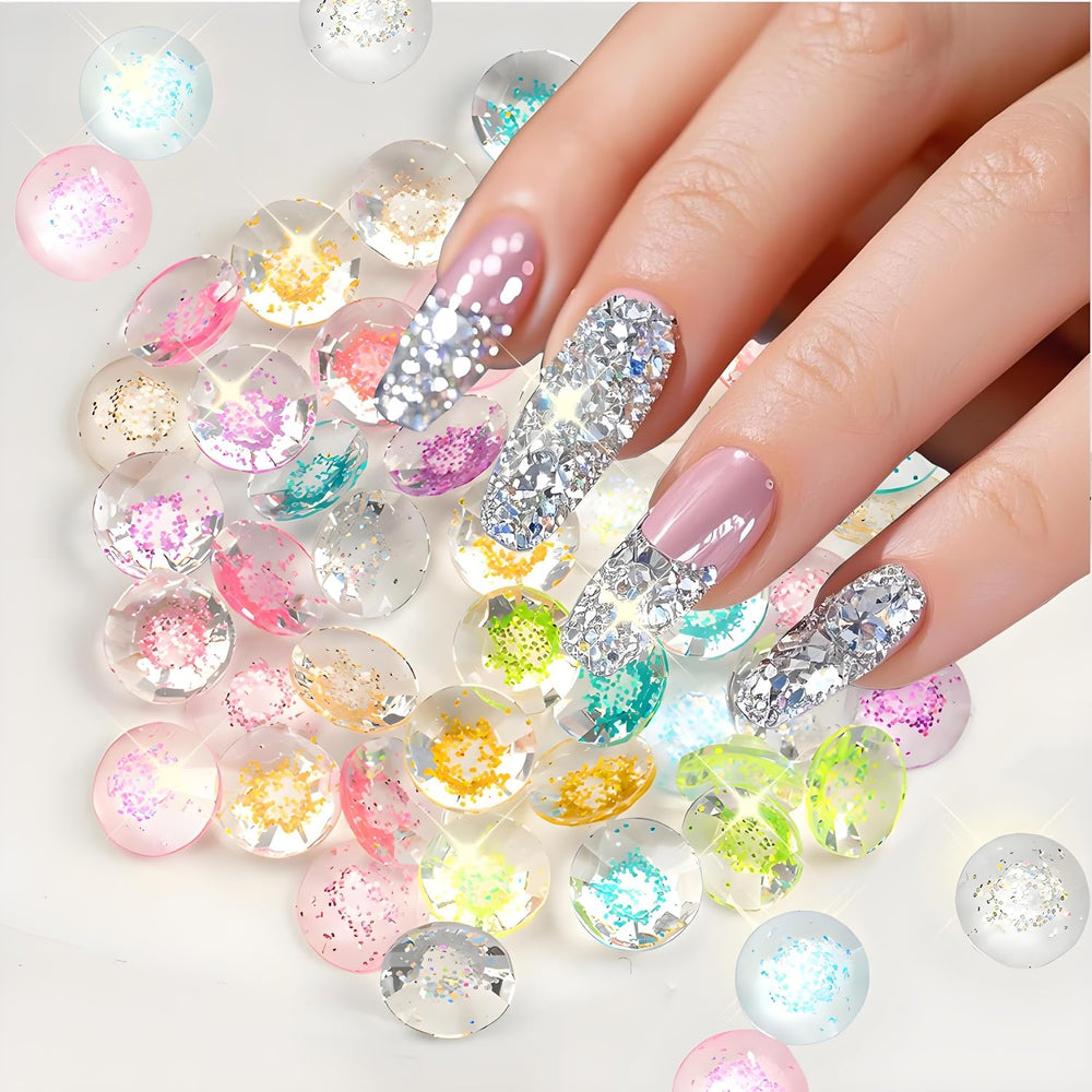Kzkcy sparkling rhinestones—precise facets maximize light reflection on nails.