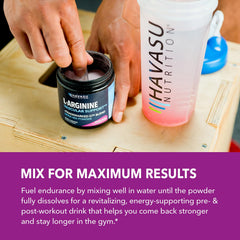 Endurance support infographic for L-Arginine Powder