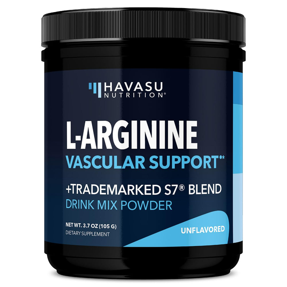L-Arginine powder bottle front view