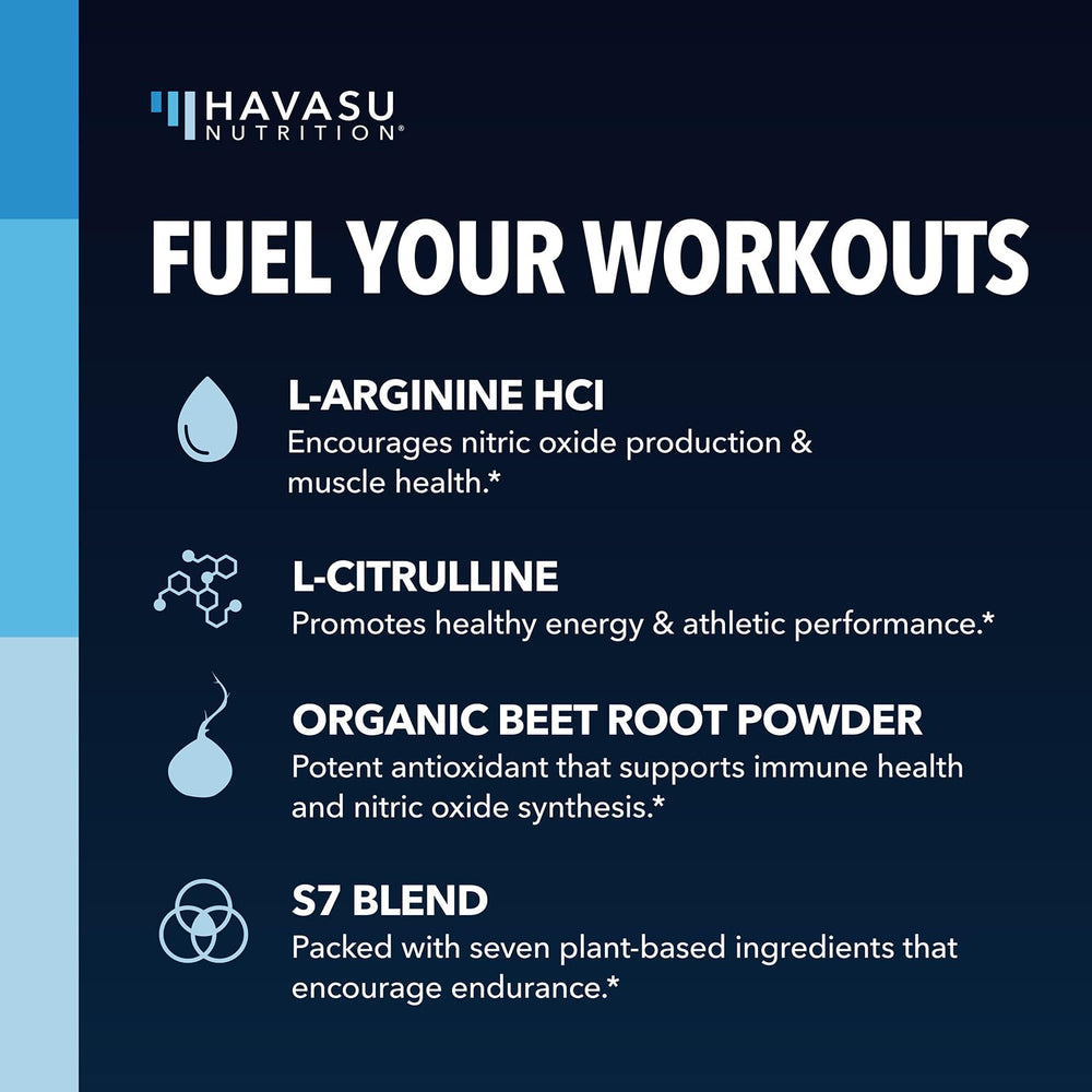 Beet root, L-Citrulline, and ingredients for L-Arginine powder