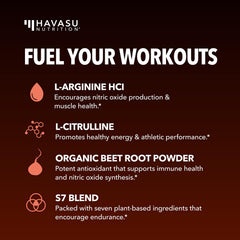 Ingredients label showing L-Arginine HCl, LAAKG, and L-Citrulline