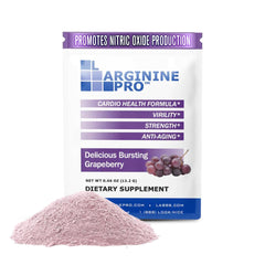 L-Arginine Pro packaging display highlighting label for quick on-the-go decisions