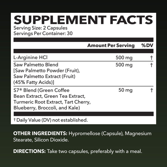 Close-up of vegan capsules for men's health supplement