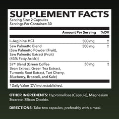 Close-up of vegan capsules for men's health supplement