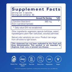 Close-up of L-Carnitine capsules