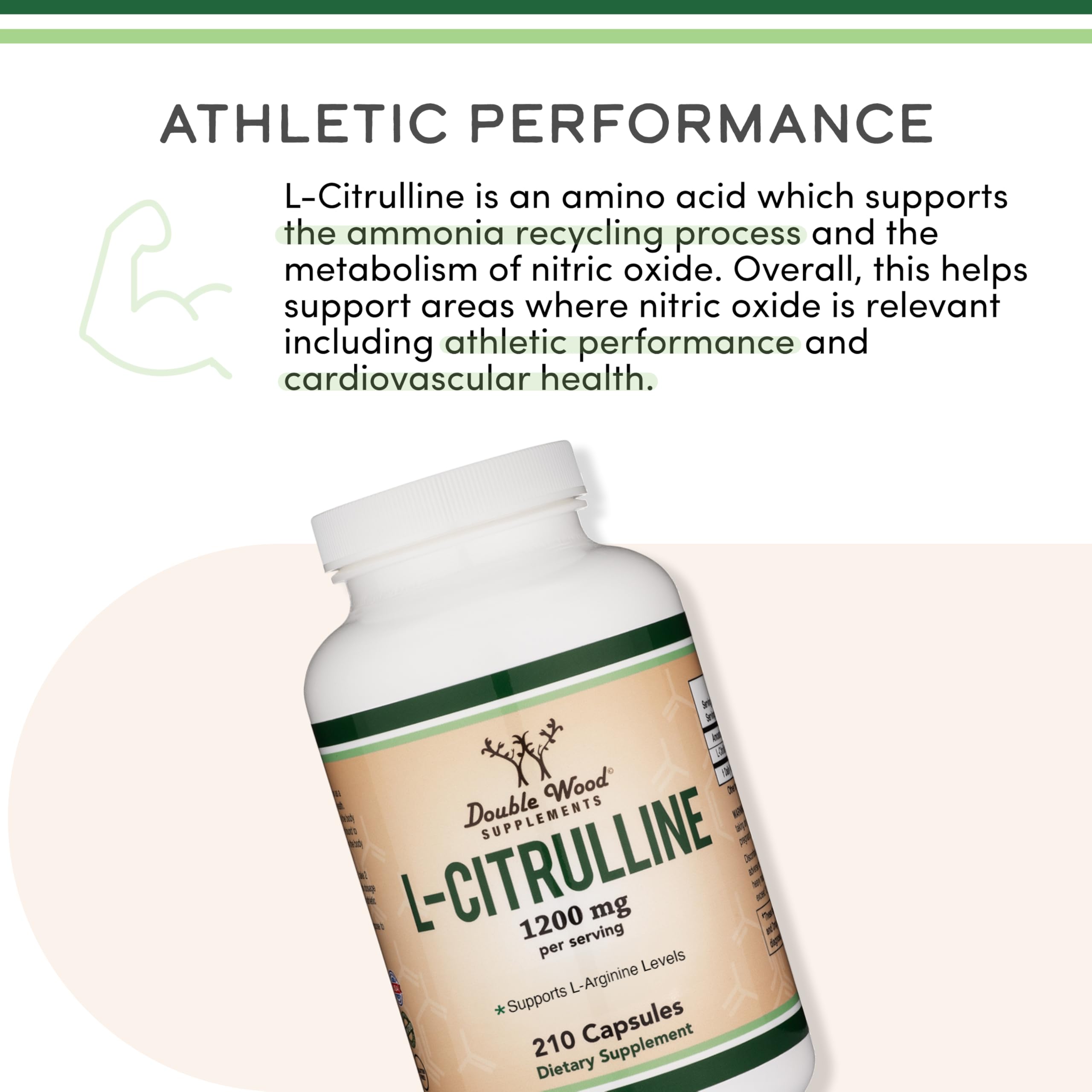 Athlete using or displaying L Citrulline 1200mg bottle during workout